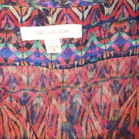 Anthropologie Skies are Blue small boho blouse - Picture 3 of 3